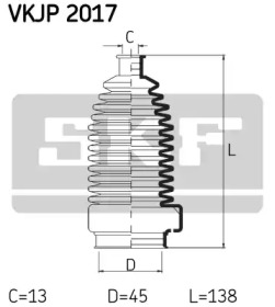 Рулевое управления SKF для VW GOLF II (19E, 1G1) 1.8 GTI 16V